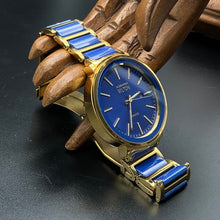 Lade das Bild in den Galerie-Viewer, Gold-blaue Alexander Milton Uhr
