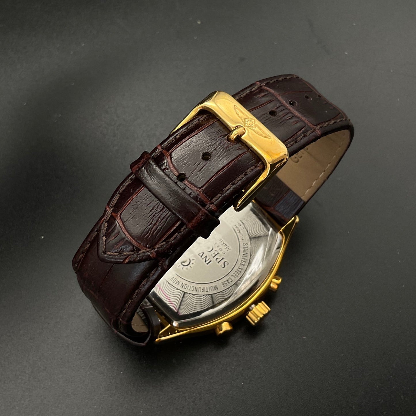 Goldene Invicta Herrenuhr