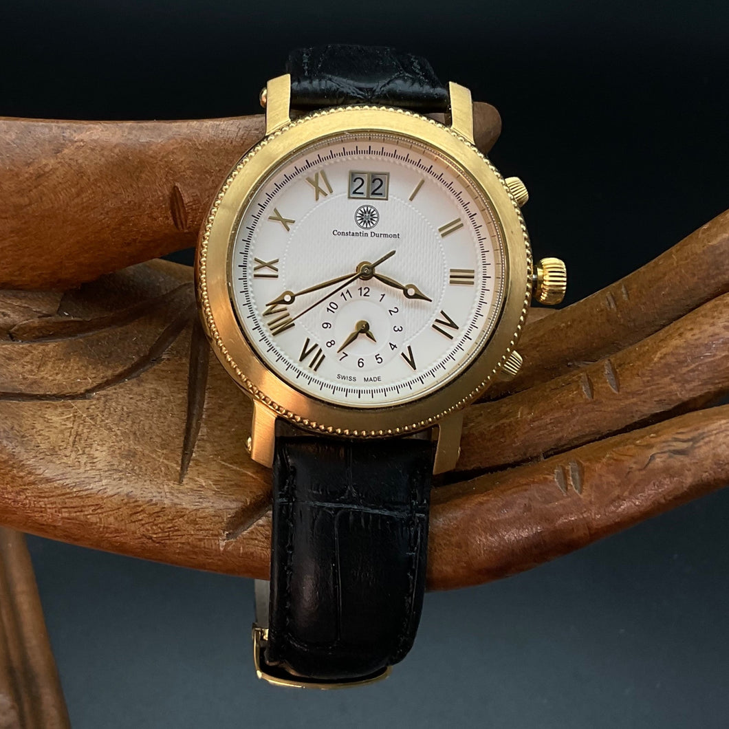Goldene Constantin Durmont Uhr