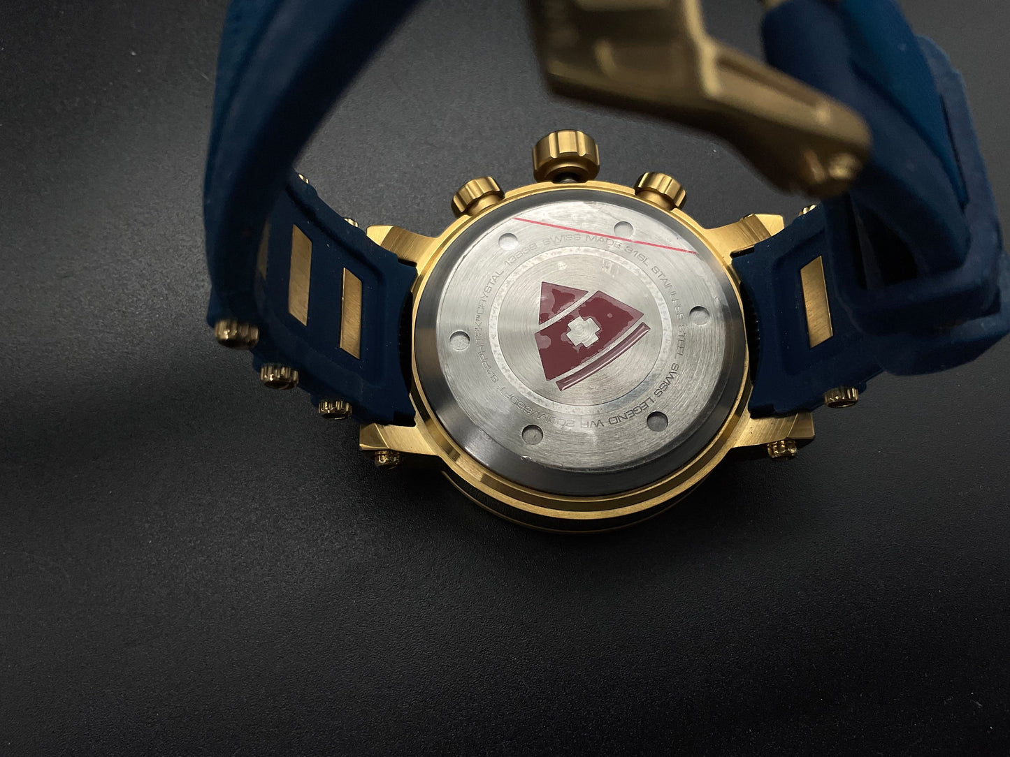 Blau-Goldene Swiss Legend Uhr