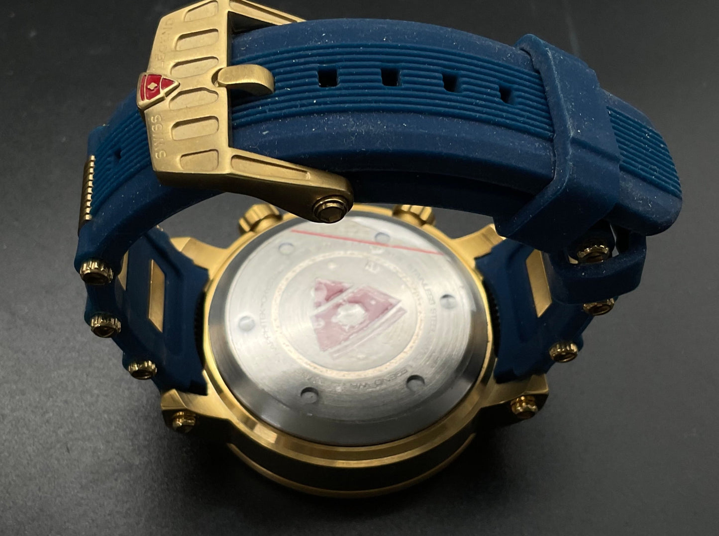 Blau-Goldene Swiss Legend Uhr