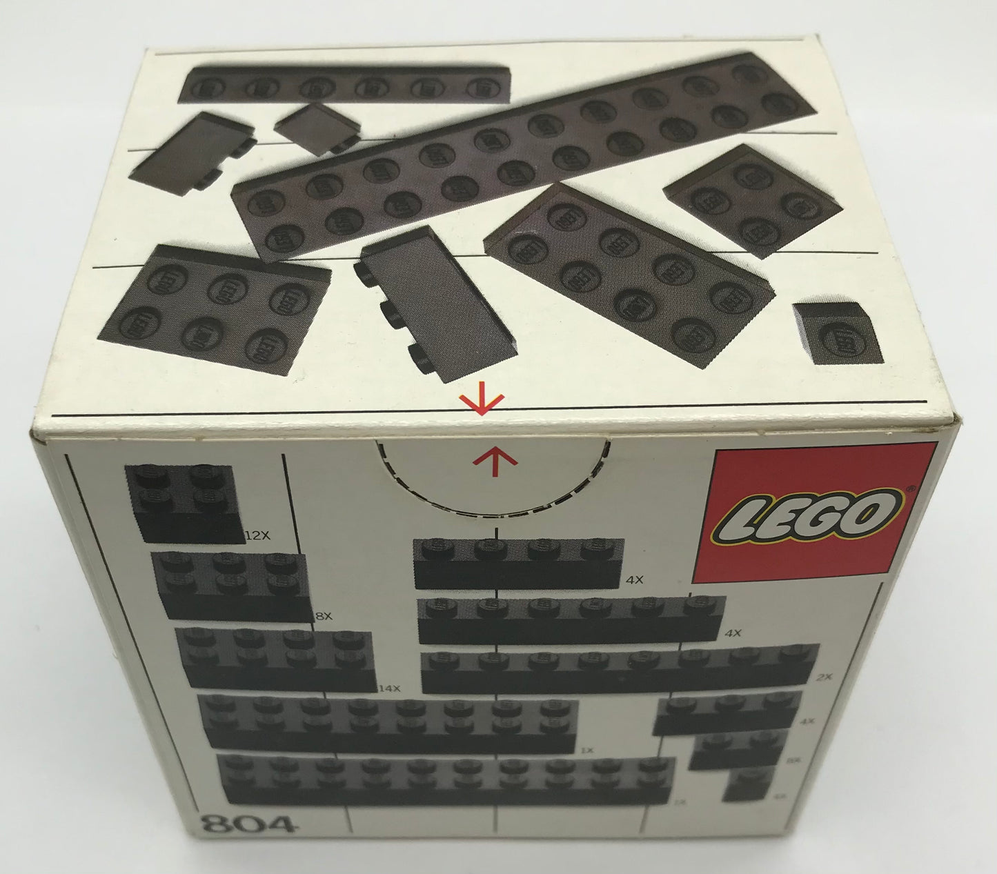 LEGO 804 Extra Plates Black