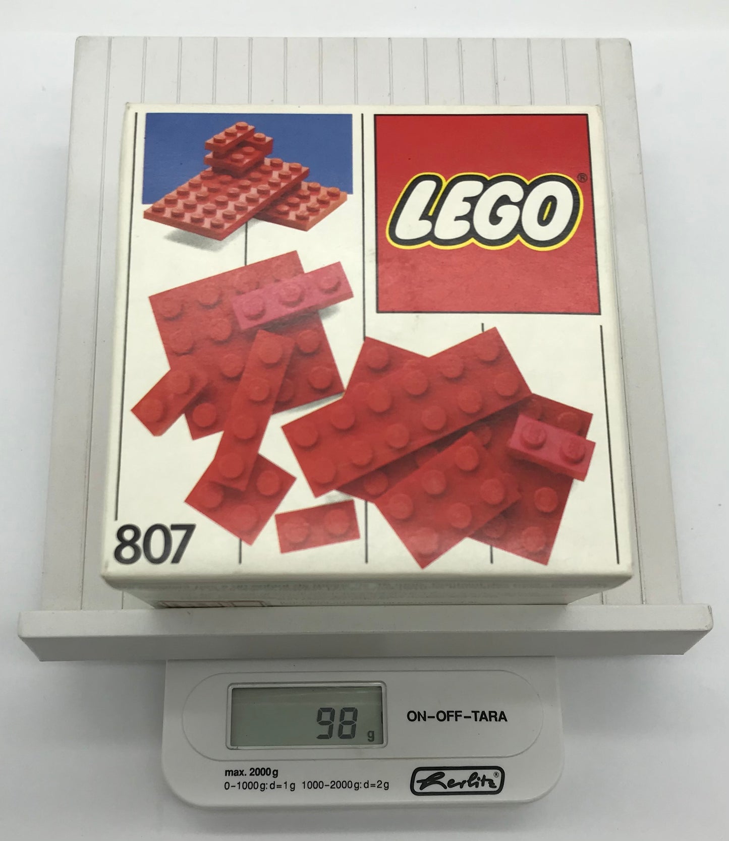 LEGO 807 Extra Plates Red