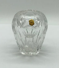 Lade das Bild in den Galerie-Viewer, Kristall Bleikristall Vase Höhe 10,5cm, handgeschliffen
