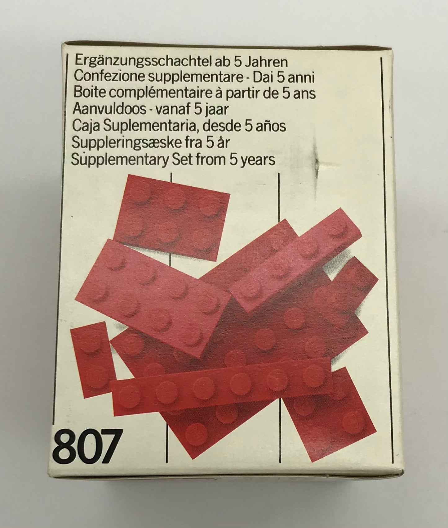 LEGO 807 Extra Plates Red