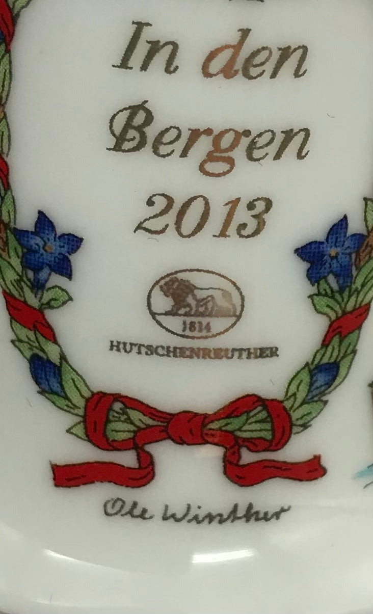 HUTSCHENREUTER Porzellan Weihnachtsglocke 2013, In den Bergen, Ole Winther