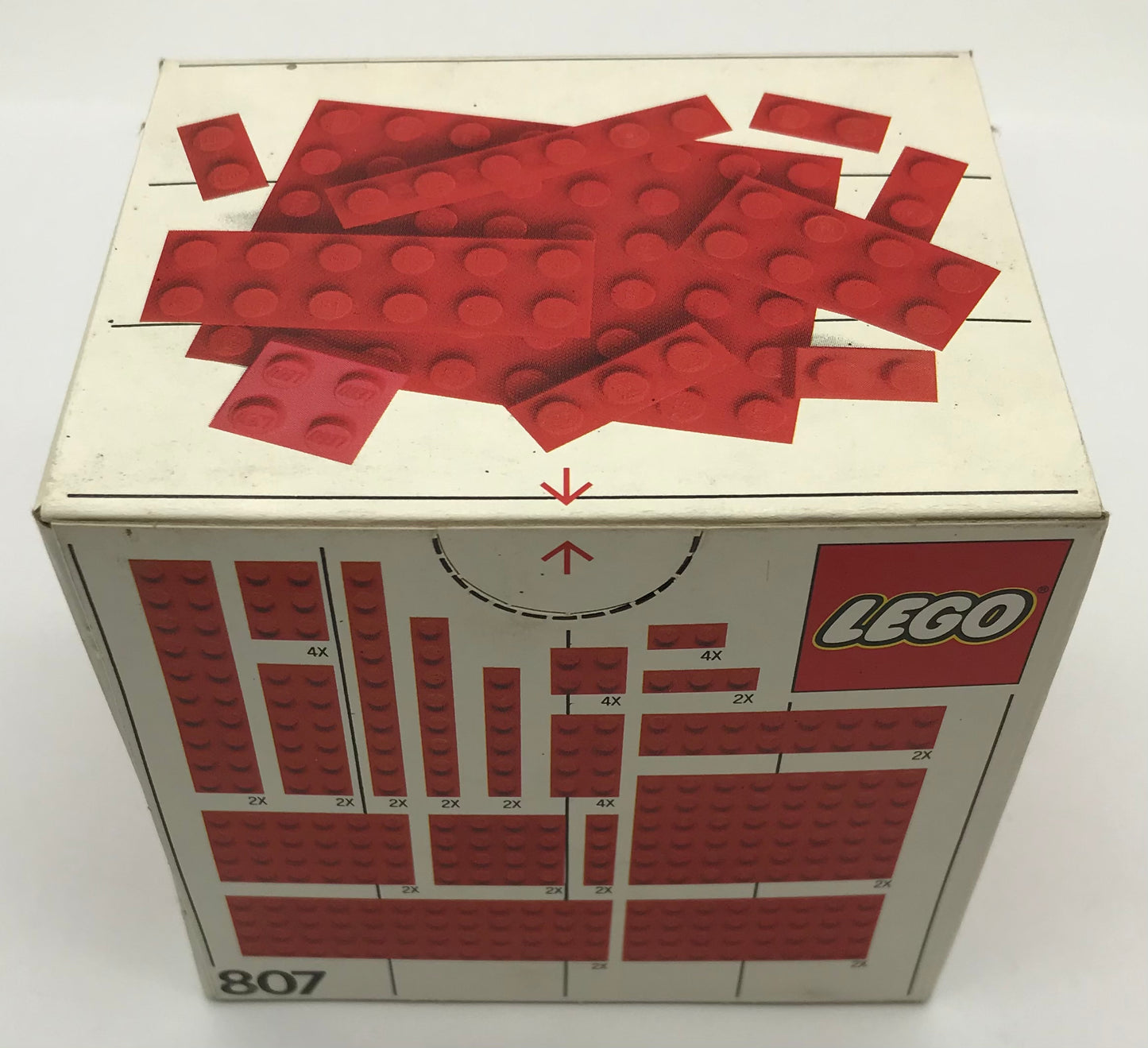 LEGO 807 Extra Plates Red