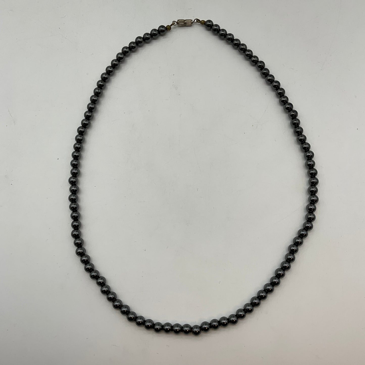 Modeschmuck Perlenkette, dunkelblau