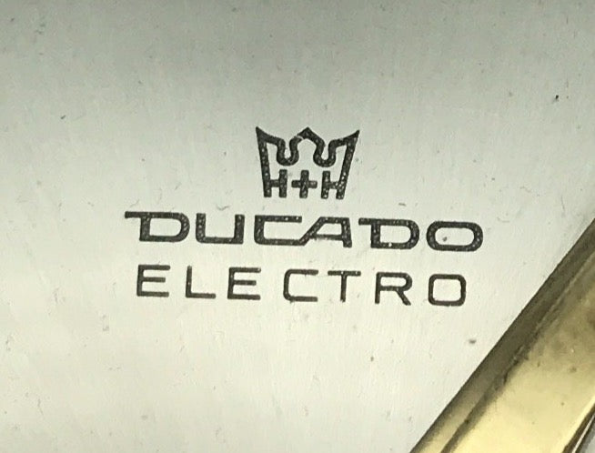 Ducado Electro Tischuhr Messing Batteriewerk Vintage