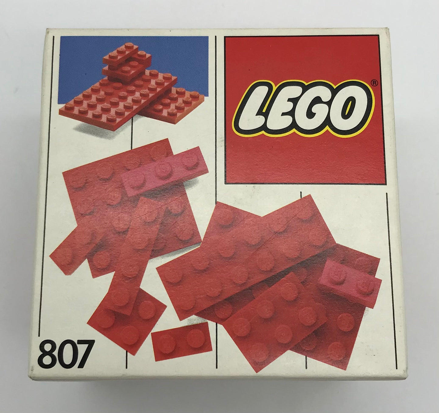 LEGO 807 Extra Plates Red