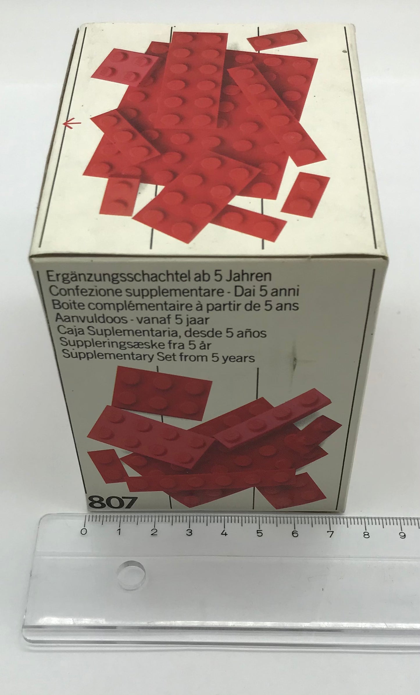 LEGO 807 Extra Plates Red