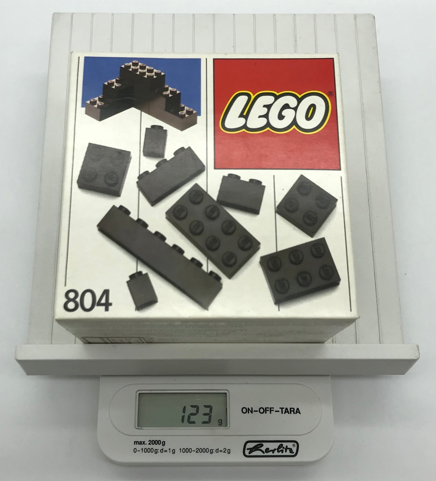 LEGO 804 Extra Plates Black