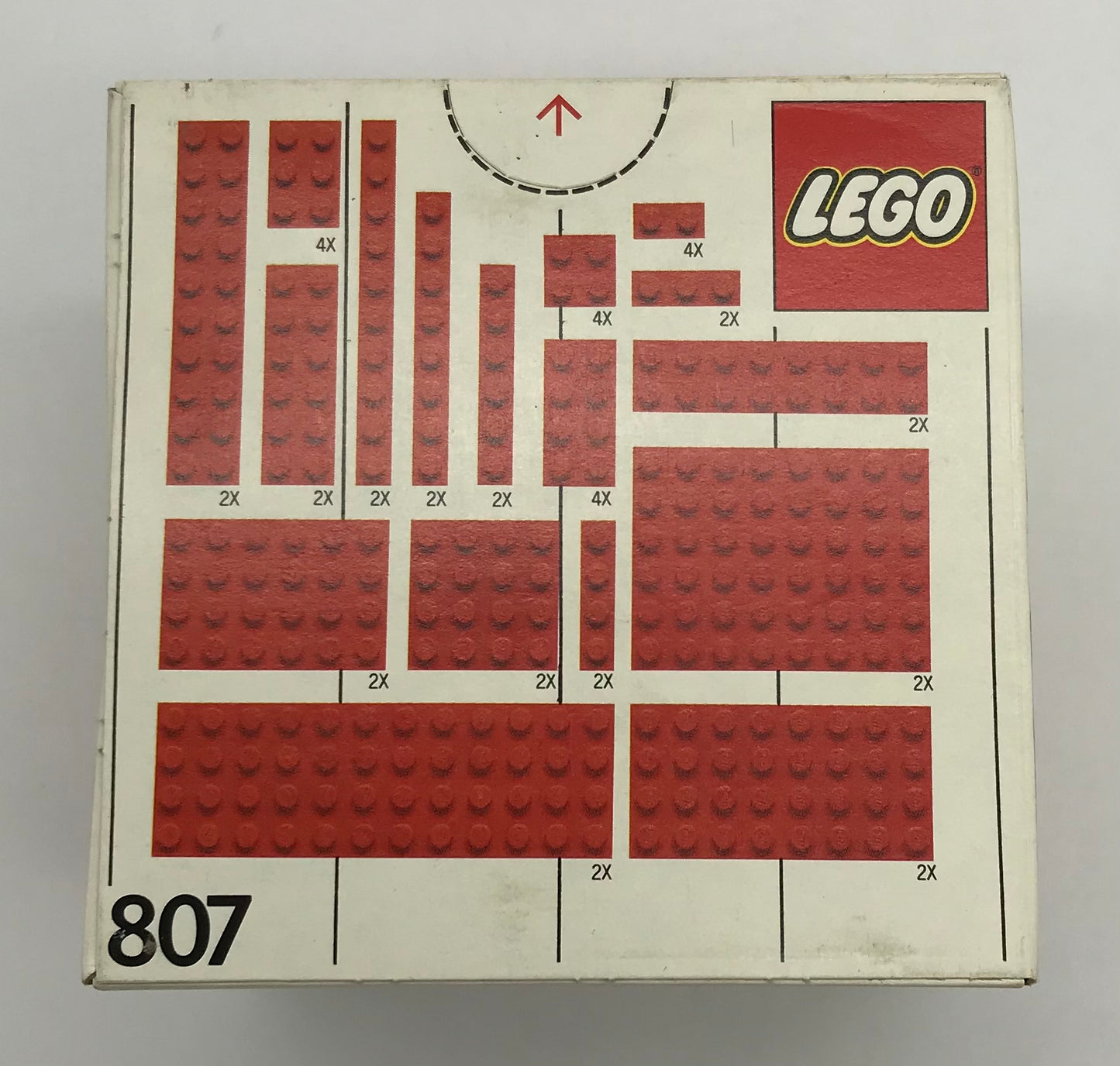 LEGO 807 Extra Plates Red