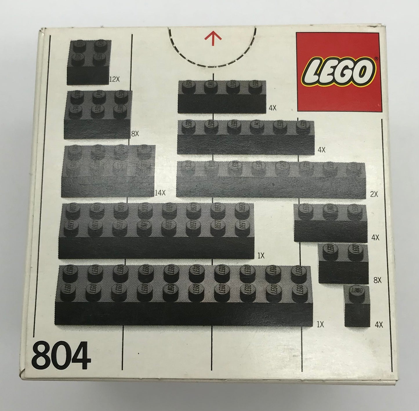 LEGO 804 Extra Plates Black