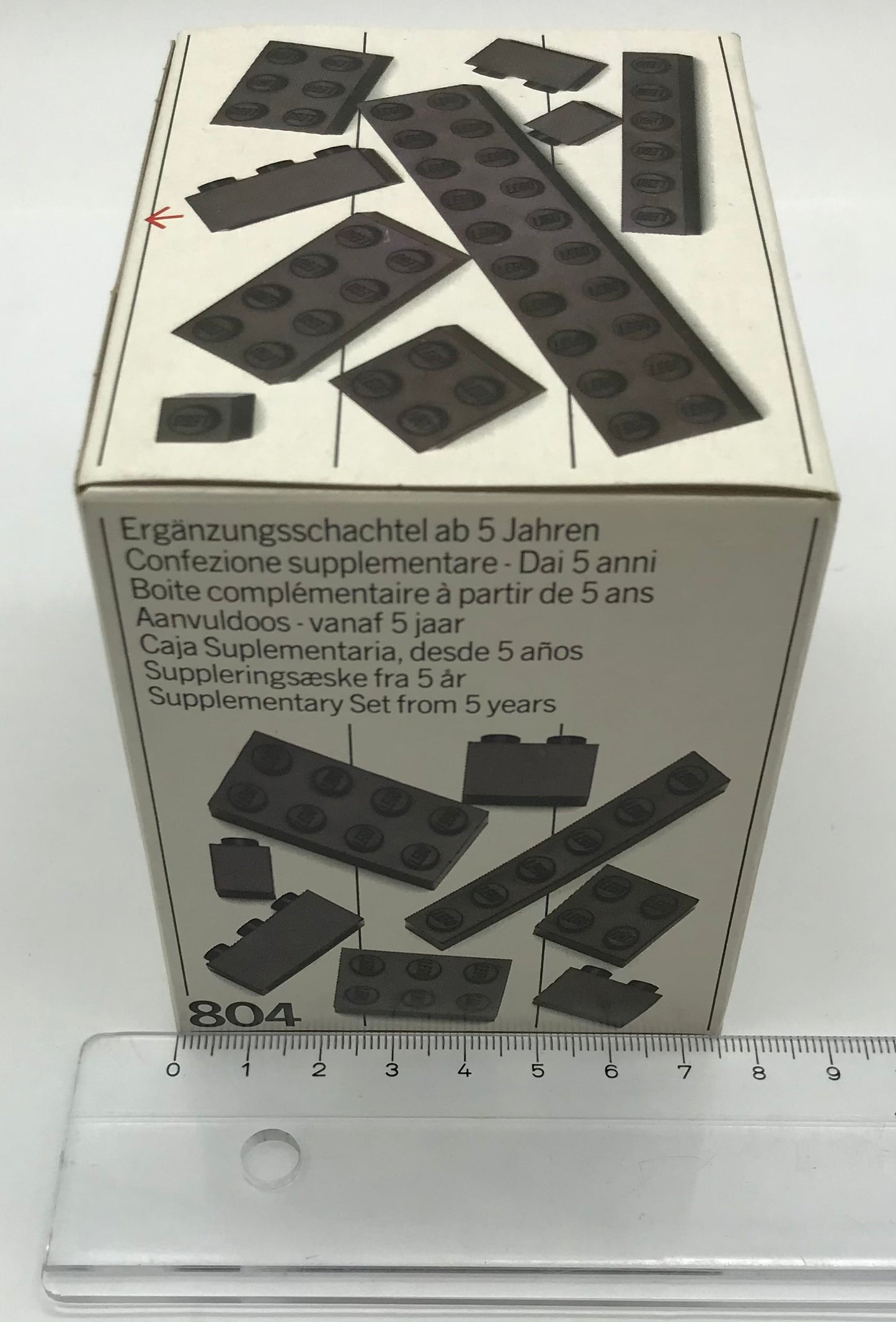 LEGO 804 Extra Plates Black