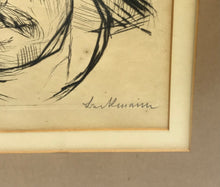 Lade das Bild in den Galerie-Viewer, Max Beckmann ein Selbstporträt in Kaltnadeltechnik
