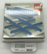 Lade das Bild in den Galerie-Viewer, LEGO Eisenbahn Set 159 Kreuzung Schienen Schiene geriffelt blau

