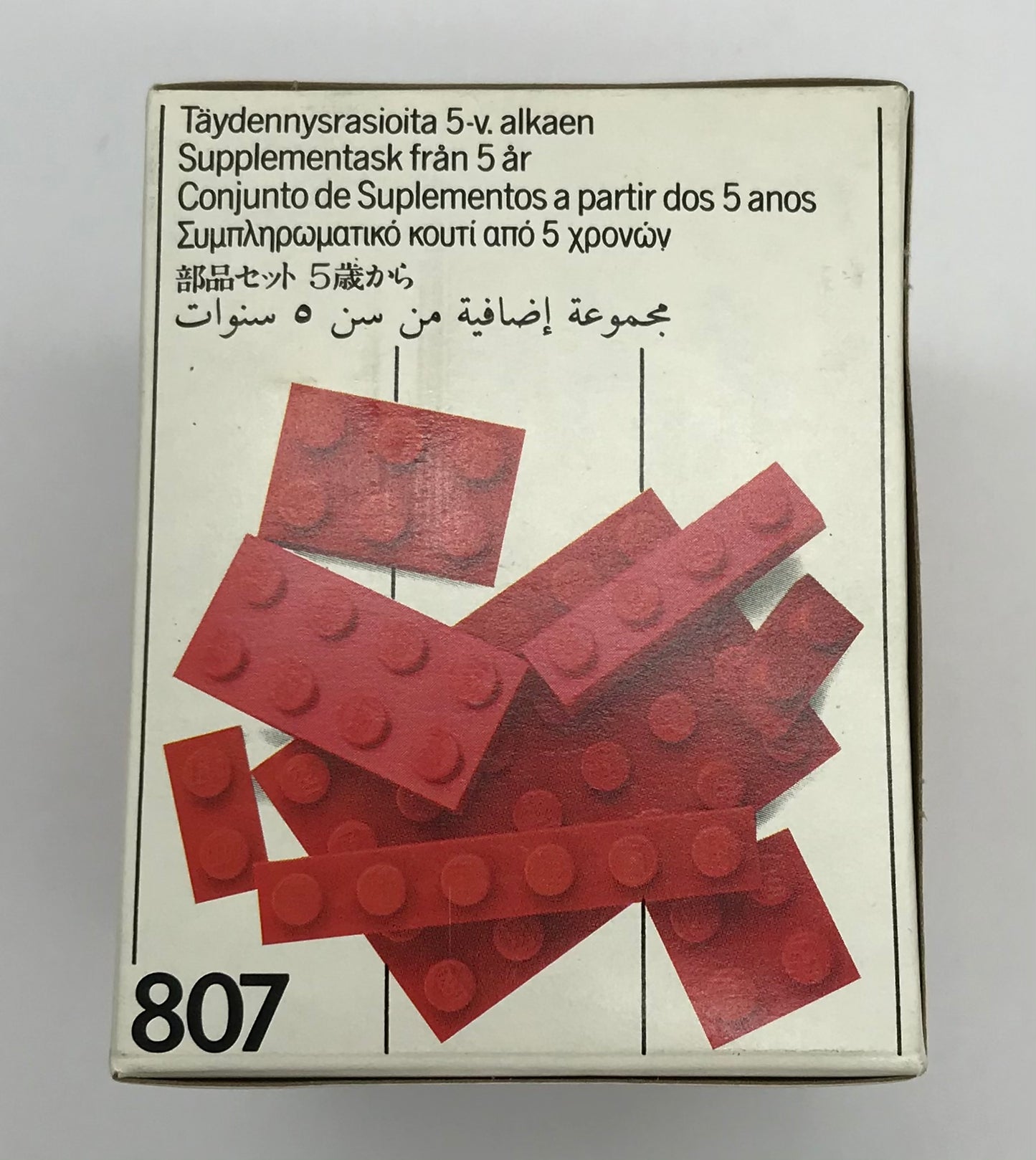 LEGO 807 Extra Plates Red